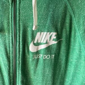 Nike Green Lightweight Hoodie with White Logo